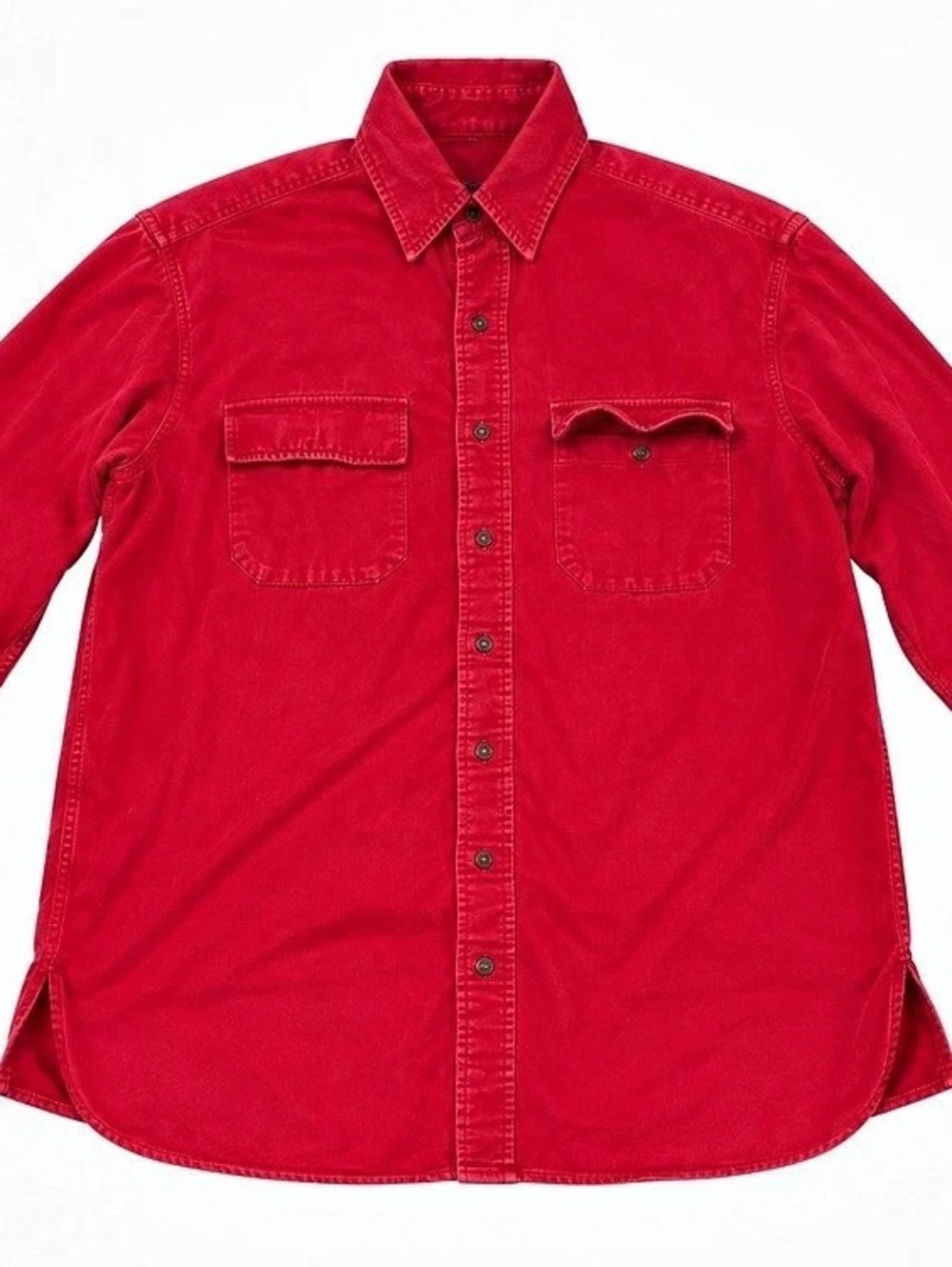 Vintage L.L.Bean Chamois Cloth Shirt Men’s 2XLT Red Made in USA